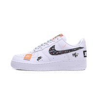 Nike Air Force 1 Low AR7719-100 - Just Do It White Edition with Bold Graphic Overlays