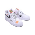 Nike Air Force 1 Low AR7719-100 - White Sneakers with Just Do It Graphic Overlays