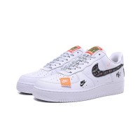 Nike Air Force 1 Low AR7719-100 - Just Do It White Edition with Bold Graphic Overlays