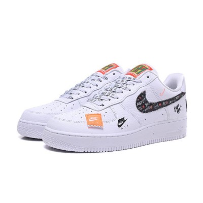 Nike Air Force 1 Low AR7719-100 - Just Do It White Edition with Bold Graphic Overlays