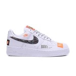 Nike Air Force 1 Low AR7719-100 - White Sneakers with Just Do It Graphic Overlays