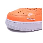 Nike Air Force 1 Low AR7719-800 - Orange Sneakers with Bold Just Do It Graphics