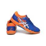 ASICS Attack Bladelyte 4 1073A001-402 Professional Badminton Shoes in Blue and Shocking Orange