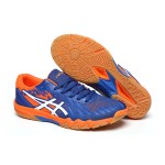 ASICS Attack Bladelyte 4 1073A001-402 Professional Badminton Shoes in Blue and Shocking Orange