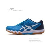 ASICS Attack Bladelyte 4 1073A001-404 Professional Badminton Shoes - High Performance Lightweight Breathable Design in Blue and White