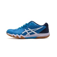 ASICS Attack Bladelyte 4 1073A001-404 Professionelle Badmintonschuhe - Hochleistungsfähig, Leicht und Atmungsaktiv im Blau-Weiß Design