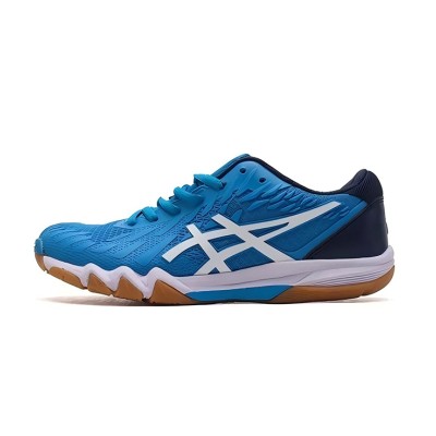 ASICS Attack Bladelyte 4 1073A001-404 Professionelle Badmintonschuhe - Hochleistungsfähig, Leicht und Atmungsaktiv im Blau-Weiß Design