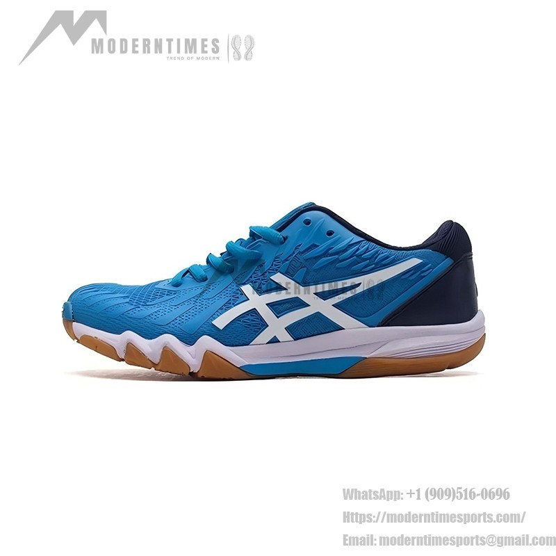 ASICS Attack Bladelyte 4 1073A001-404 Professional Badminton Shoes in Blue and White