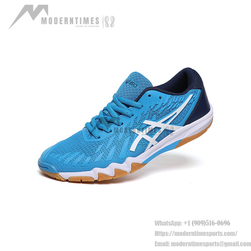 ASICS Attack Bladelyte 4 1073A001-404 Professionelle Badmintonschuhe in Blau und Weiß