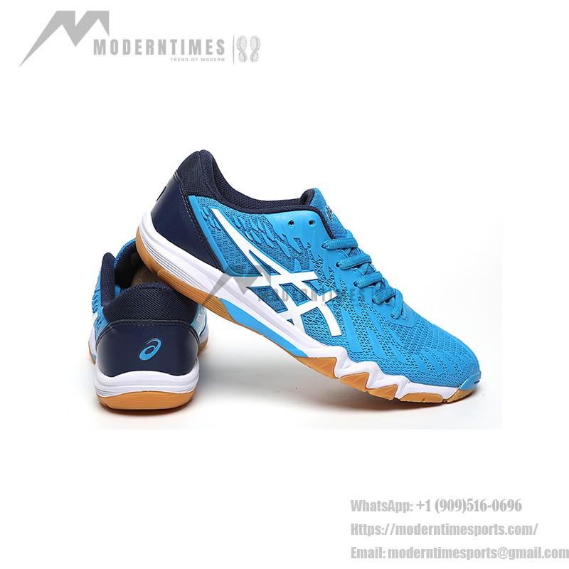 ASICS Attack Bladelyte 4 1073A001-404 Professional Badminton Shoes in Blue and White