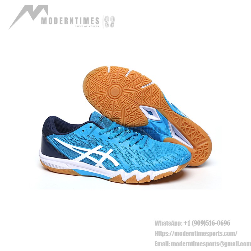 ASICS Attack Bladelyte 4 1073A001-404 Professionelle Badmintonschuhe in Blau und Weiß