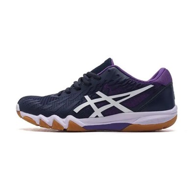 ASICS Attack Bladelyte 4 1073A001-405 Professionelle Badmintonschuhe - Hochleistungsfähig, Leicht und Atmungsaktiv im Blau-Lila Design