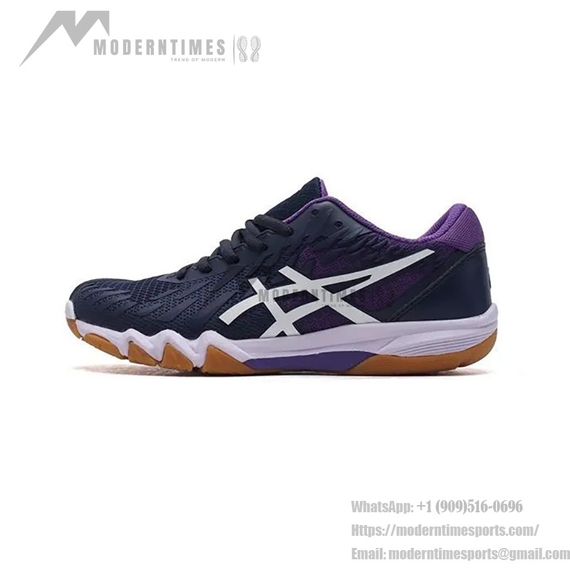 ASICS Attack Bladelyte 4 1073A001-405 Professionelle Badmintonschuhe in Blau und Lila