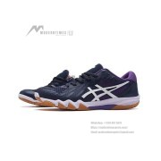 ASICS Attack Bladelyte 4 1073A001-405 Professional Badminton Shoes - High Performance Lightweight Breathable Design in Blue & Purple
