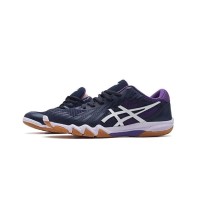 ASICS Attack Bladelyte 4 1073A001-405 Professional Badminton Shoes - High Performance Lightweight Breathable Design in Blue & Purple