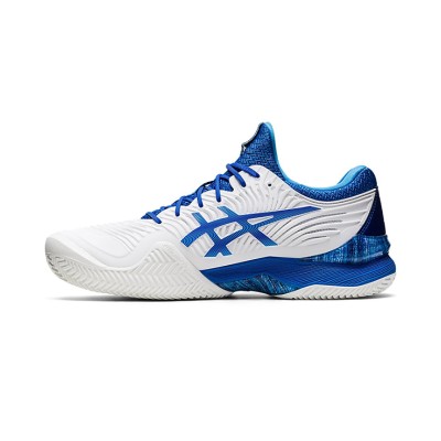 ASICS Court FF 2 1041A343-960 Novak Tennis Shoes Men’s High Performance Comfort White Tuna Blue