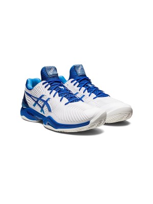 ASICS Court FF 2 1041A343-960 Novak Tennisschuhe Herren Hohe Leistung Komfort Weiß Blau