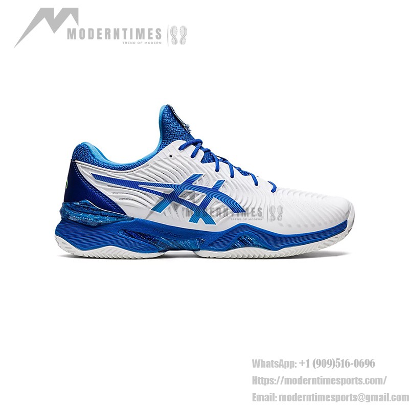 ASICS Court FF 2 Novak テニスシューズ ホワイトブルー メンズ