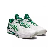 ASICS Court FF Novak 1041A089-104 プロフェッショナルテニスシューズ - 高性能安定性とクッション性の白と緑デザイン