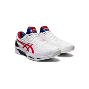 ASICS Court FF 1041A202-110 Novak テニスシューズ 高性能 ホワイトレッド 限定デザイン