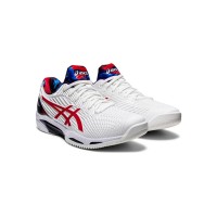 ASICS Court FF 1041A202-110 Novak 테니스화 고성능 화이트 클래식 레드 한정판