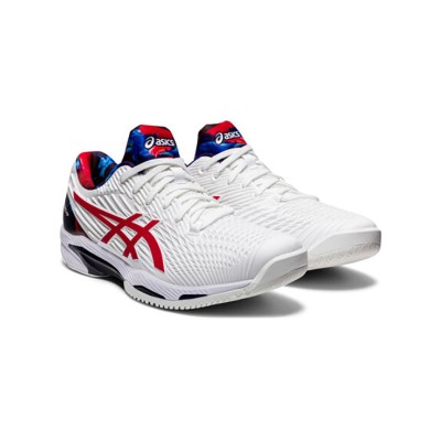 ASICS Court FF 1041A202-110 Novak テニスシューズ 高性能 ホワイトレッド 限定デザイン