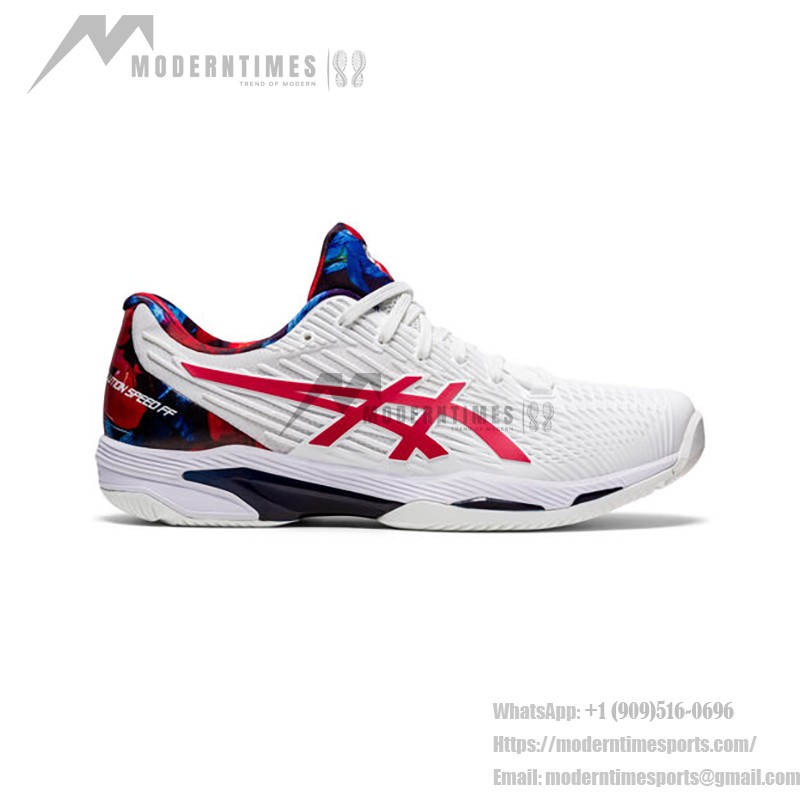 ASICS Court FF Novak Tennis Shoes White Classic Red Limited Edition 1041A202-110