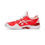 ASICS Court FF Novak 1041A089-800 Professional Tennis Shoes in Red and White