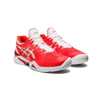 ASICS Court FF Novak 1041A089-800 Professionelle Tennisschuhe - Hochleistungsstabilität und Dämpfungsdesign in Rot und Weiß