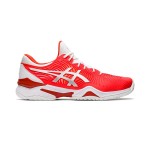 ASICS Court FF Novak 1041A089-800 Professional Tennis Shoes in Red and White