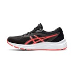 ASICS Patriot 12 1012A724-004 ブラックとピンクのレディースランニングシューズ