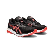 ASICS Patriot 12 1012A724-004 Damen Laufschuhe - Leicht, Bequem und Atmungsaktiv im Schwarz-Pink Design