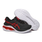 ASICS Patriot 12 1012A724-004 ブラックとピンクのレディースランニングシューズ