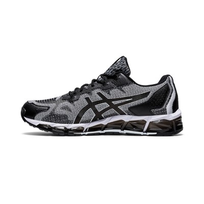 ASICS GEL-Quantum 360 6 1021A337-100 Schwarz Weiß Grau Voll-GEL-Dämpfung Laufschuhe Überragender Komfort und Klassisches Design