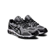 ASICS GEL-Quantum 360 6 1021A337-100 Black White Gray Full-GEL Cushioning Running Shoes Superior Comfort and Classic Design