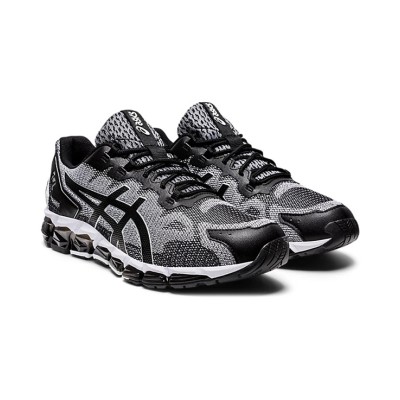 ASICS GEL-Quantum 360 6 1021A337-100 Black White Gray Full-GEL Cushioning Running Shoes Superior Comfort and Classic Design