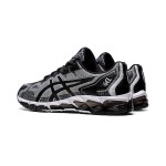 ASICS GEL-Quantum 360 6 1021A337-100 Black White Gray Full-GEL Cushioning Running Shoes