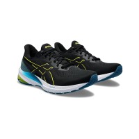 ASICS GT-1000 12 1011B631-005 ブラックイエロー ブルー 軽量クッションランニングシューズ 高性能とモダンなデザインの融合