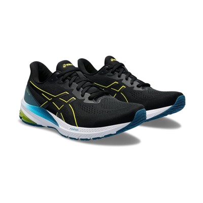 ASICS GT-1000 12 1011B631-005 블랙 옐로우 블루 경량 쿠셔닝 러닝화 고성능과 현대적인 디자인