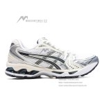ASICS Gel-Kayano 14 White Silver Sneakers with Gel Cushioning