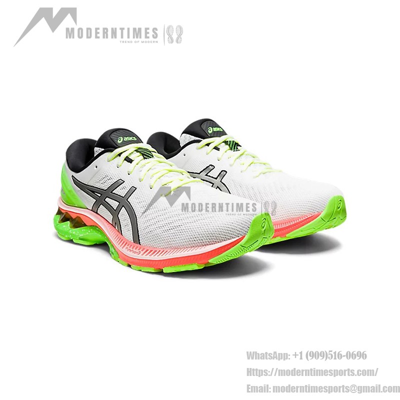 ASICS Gel-Kayano 27 Lite-Show 1011A885-100 Running Shoes White Colorful Sole