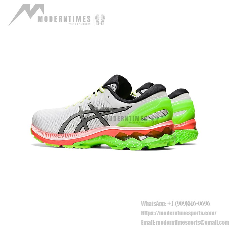 ASICS Gel-Kayano 27 Lite-Show 1011A885-100 Running Shoes White Colorful Sole