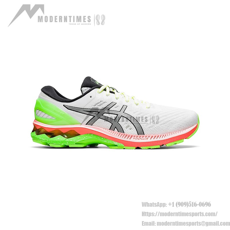 ASICS Gel-Kayano 27 Lite-Show 1011A885-100 Running Shoes White Colorful Sole