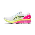 ASICS Gel-Kayano 27 Lite-Show 1012A761-100 러닝화 화이트 컬러풀 솔 디자인