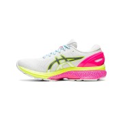 ASICS Gel-Kayano 27 Lite-Show 1012A761-100 ランニングシューズ ハイパフォーマンス ホワイト カラフルソールデザイン