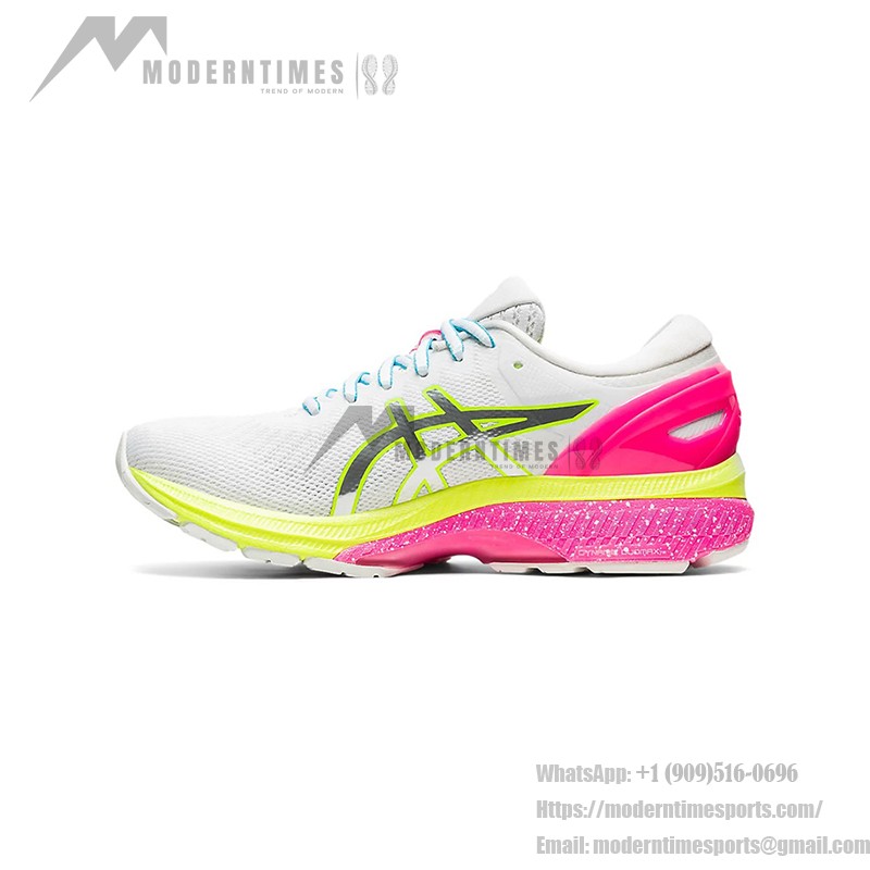 ASICS Gel-Kayano 27 Lite-Show 1012A761-100 러닝화 화이트 컬러풀 솔 디자인