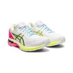 ASICS Gel-Kayano 27 Lite-Show 1012A761-100 Laufschuhe Weiß Bunte Sohle Design