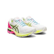 ASICS Gel-Kayano 27 Lite-Show 1012A761-100 러닝화 고성능 화이트 컬러풀 솔 디자인