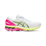 ASICS Gel-Kayano 27 Lite-Show 1012A761-100 Laufschuhe Weiß Bunte Sohle Design