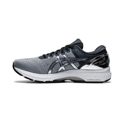 ASICS Gel-Kayano 1011A887-020 27 Platinum 安定性ランニングシューズ 軽量 快適 グレーシルバーデザイン